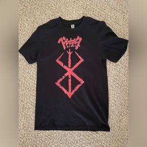 Berserk Curse Mark Graphic T-Shirt Gildan Size S